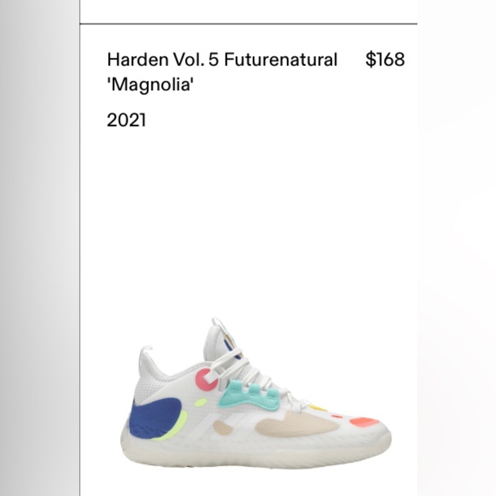 Basketball/athletic Shoe - Harden Vol. 5 Futurenatural
'Magnolia’ Size 11.5